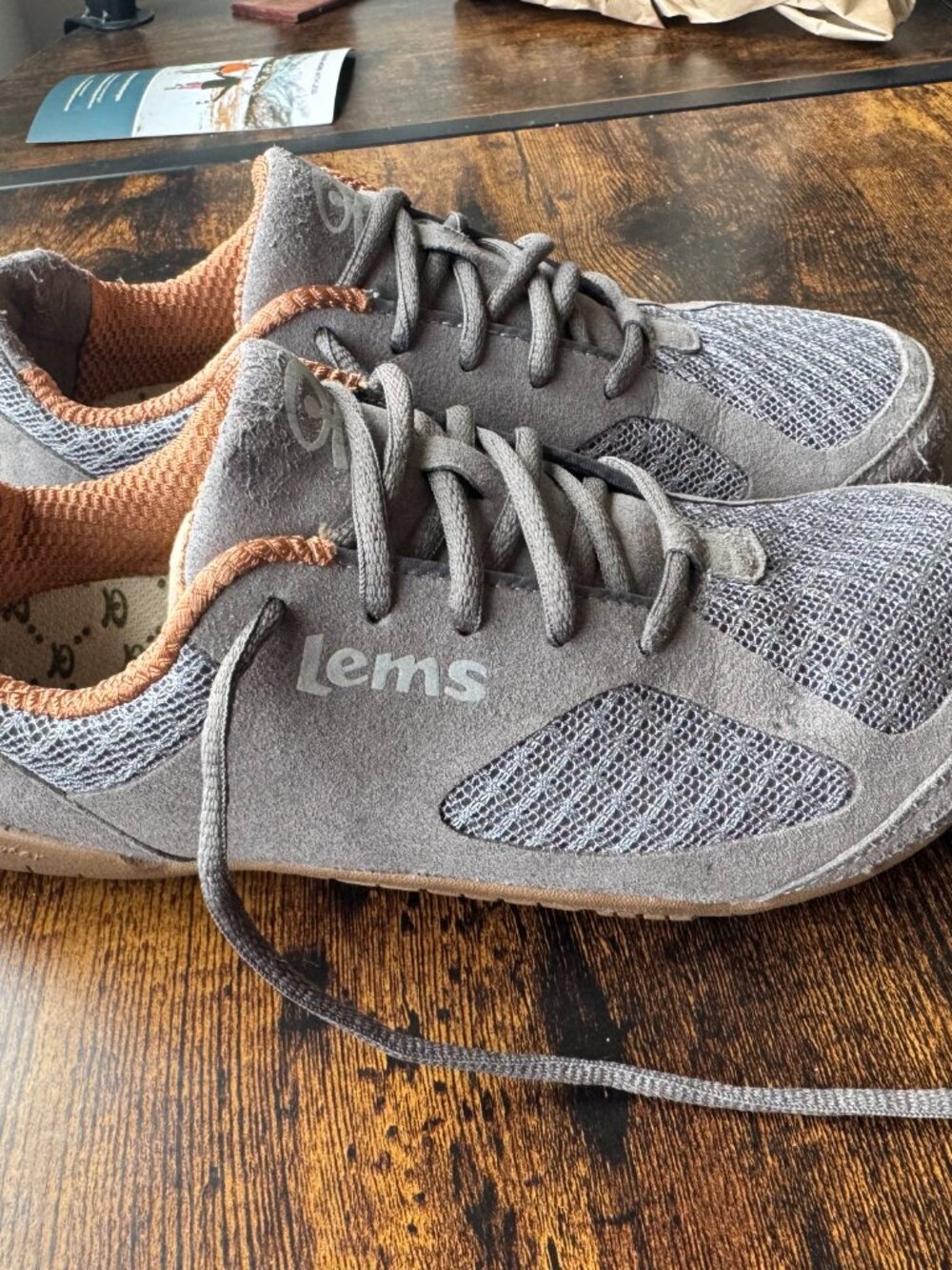 Lems Primal 2 Gray Barefoot Minimalist Running Shoes Unisex US 7M/ 8.5W (EU 40) - Picture 3 of 7